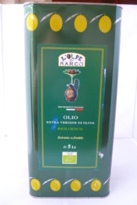 Coratina organic extra virgin olive oil bottle of 5
